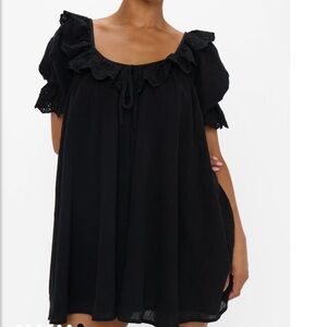 Show Me Your MuMu Toulouse Dress ~ Black Voile Small